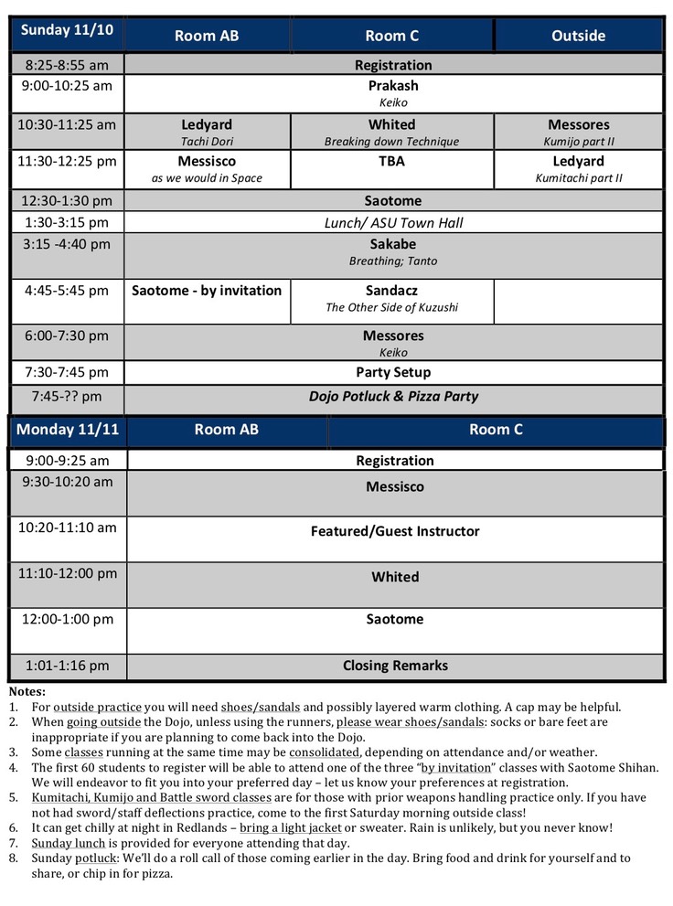 2019 Camp Schedule, Version 3, Page 2